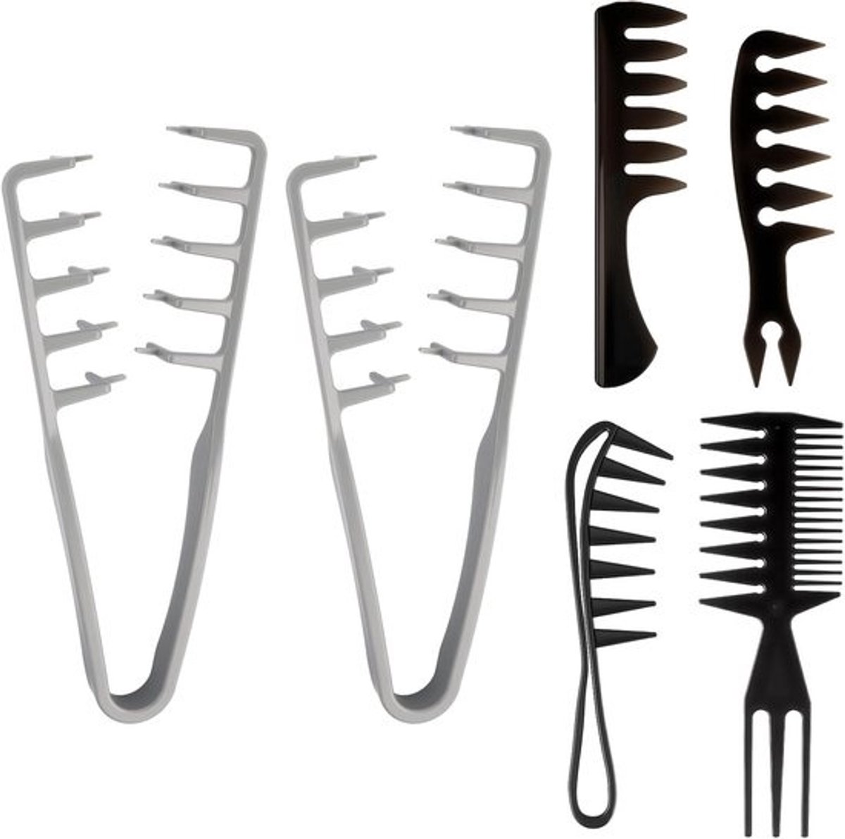 Set van 6 Textuurkammen voor Volume en Wortelstyling