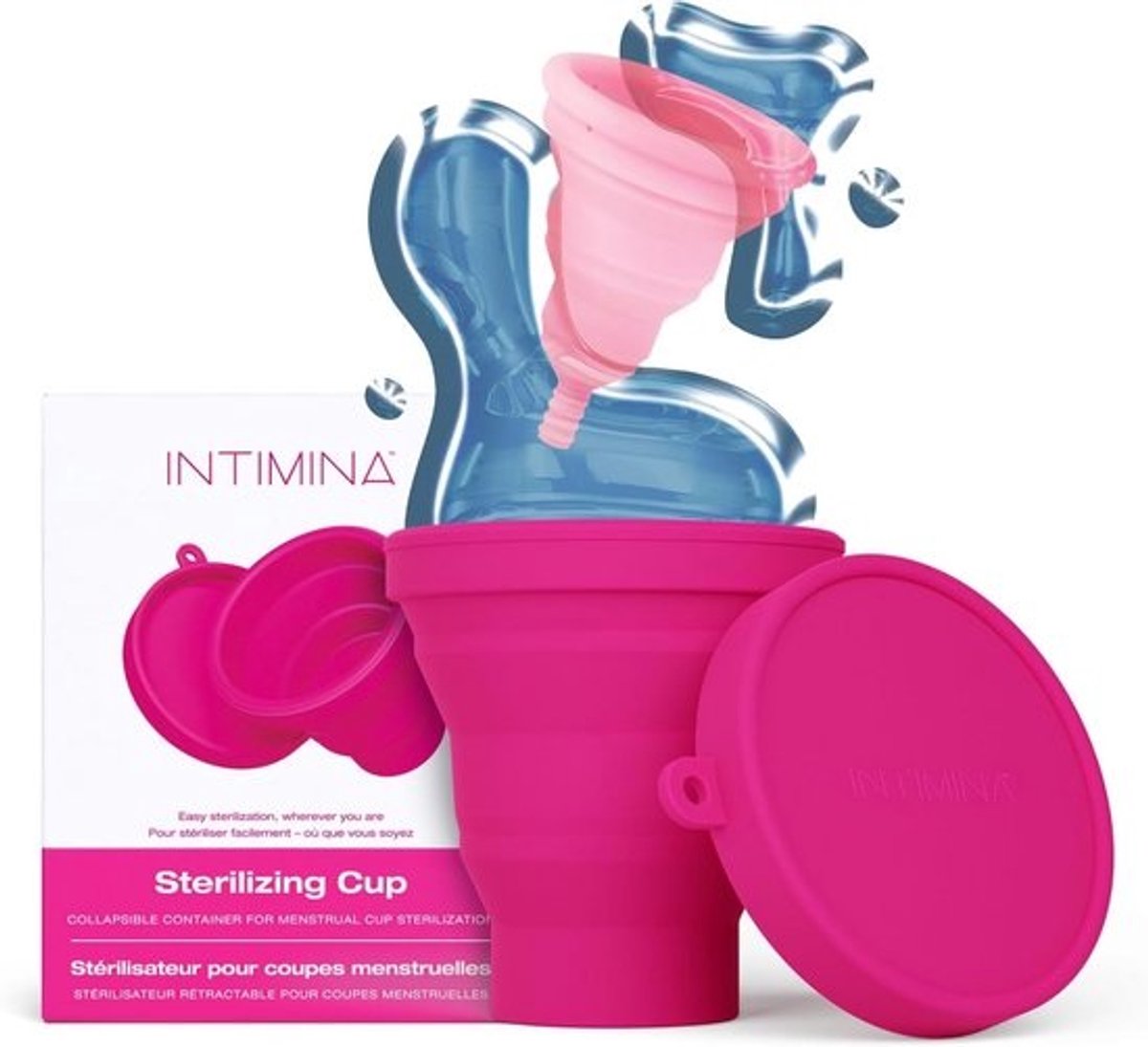 Inklapbare Sterilisatiecontainer voor Menstruatiecups - Hygiënisch Reinigen Onderweg