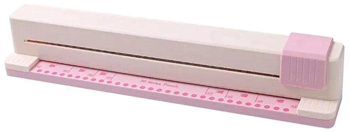 Perforator Geschikt voor 30 gaten, bindmachine, perforator Geschikt voor notitieboeken en losbladig papier, verstelbaar.