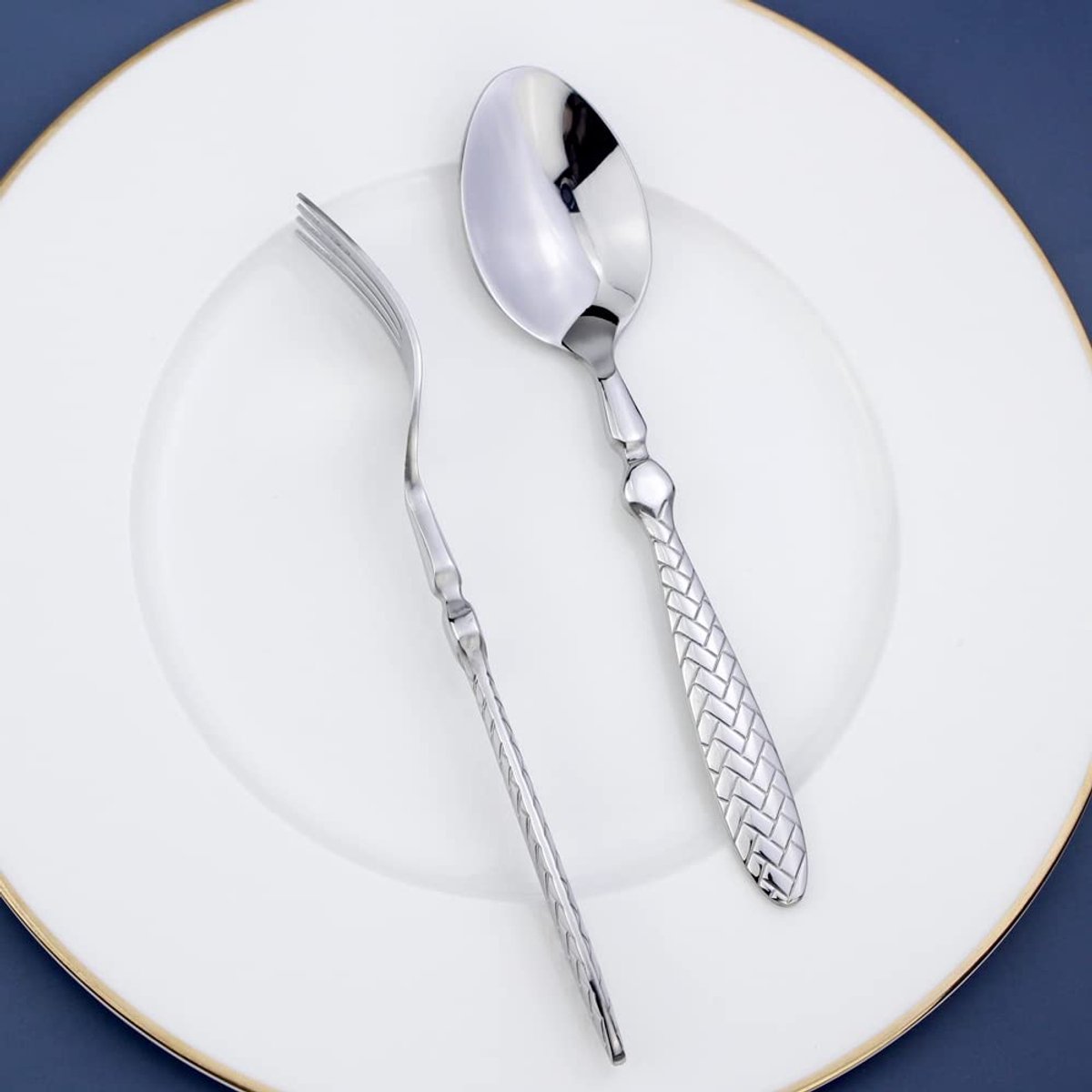 Spiegel Rvs Servies Elegante Bestek Delicate Servies voor Keuken Hotel