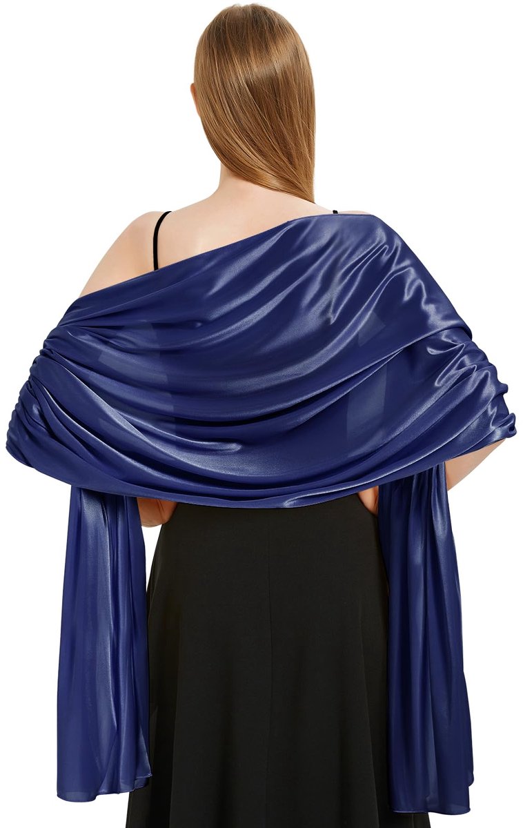 Stola Feestelijke chiffon sjaal voor dames, 200 x 70 cm, multifunctionele doek, licht, elegant, oversized schouderdoek, chiffondoek voor avondjurk