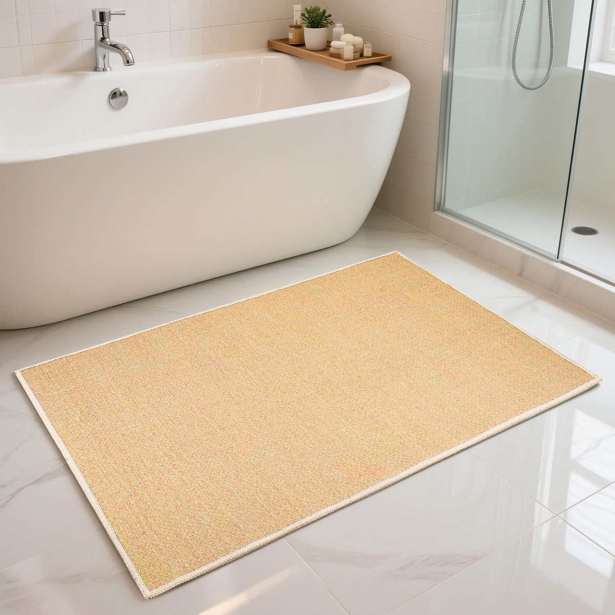 Badmat, antislip, absorberend, dik, wasbaar, voor keuken, hal, slaapkamer, binnen en buiten, 60 x 40 cm