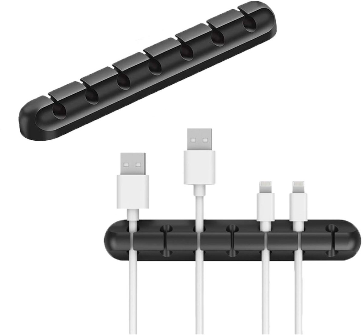 Organizer voor snoerbeheer, zelfklevende haken, kabelhouder voor netsnoeren en oplaadkabels, muiskabel, pc, kantoor en thuis (7k)