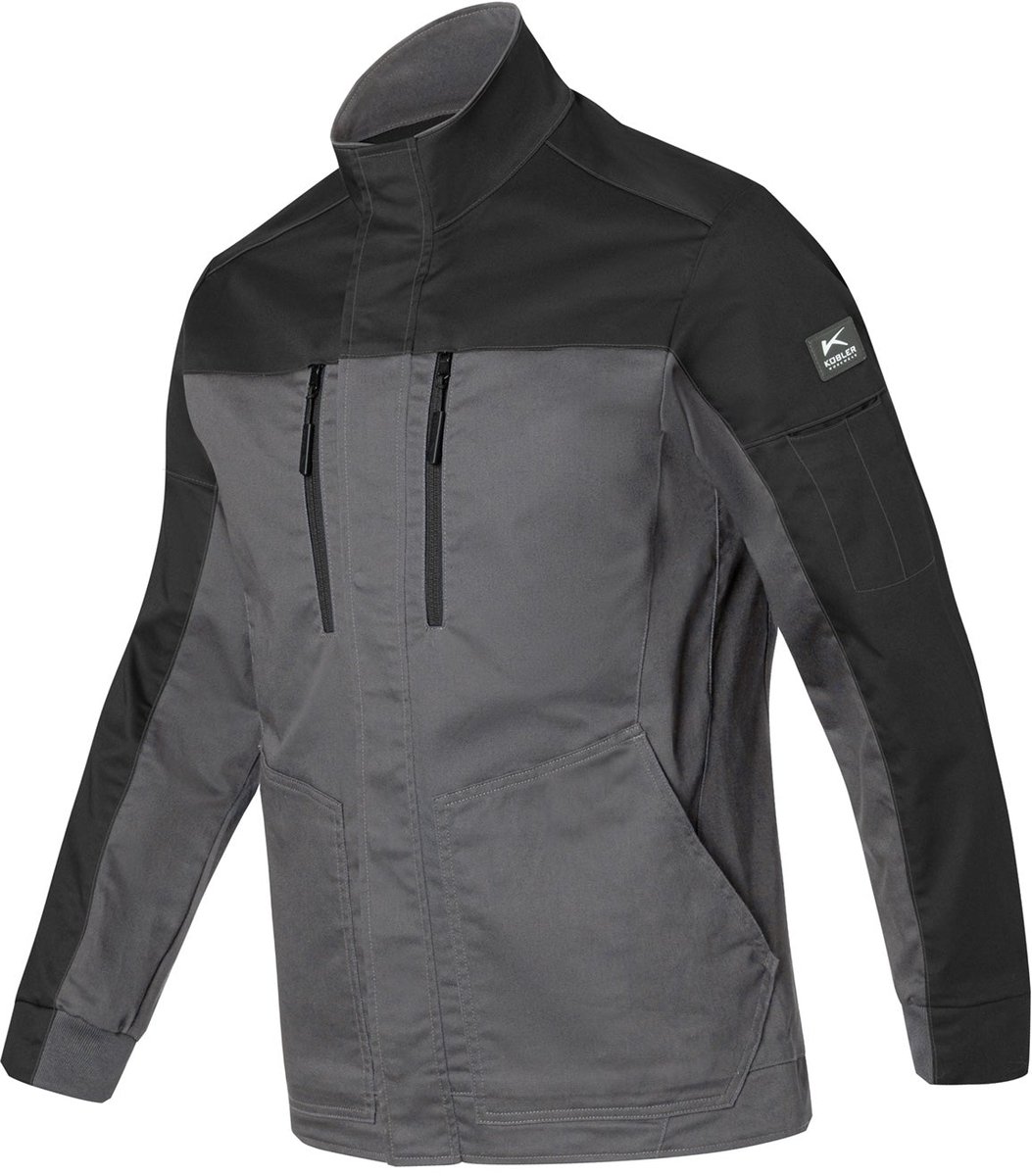 KUBLER REFORCE 12603342 Hi Vis Reflecterend Werkjas HEREN Veiligheidsjas Donkergrijs Zwart - Stretch - Krasvrij