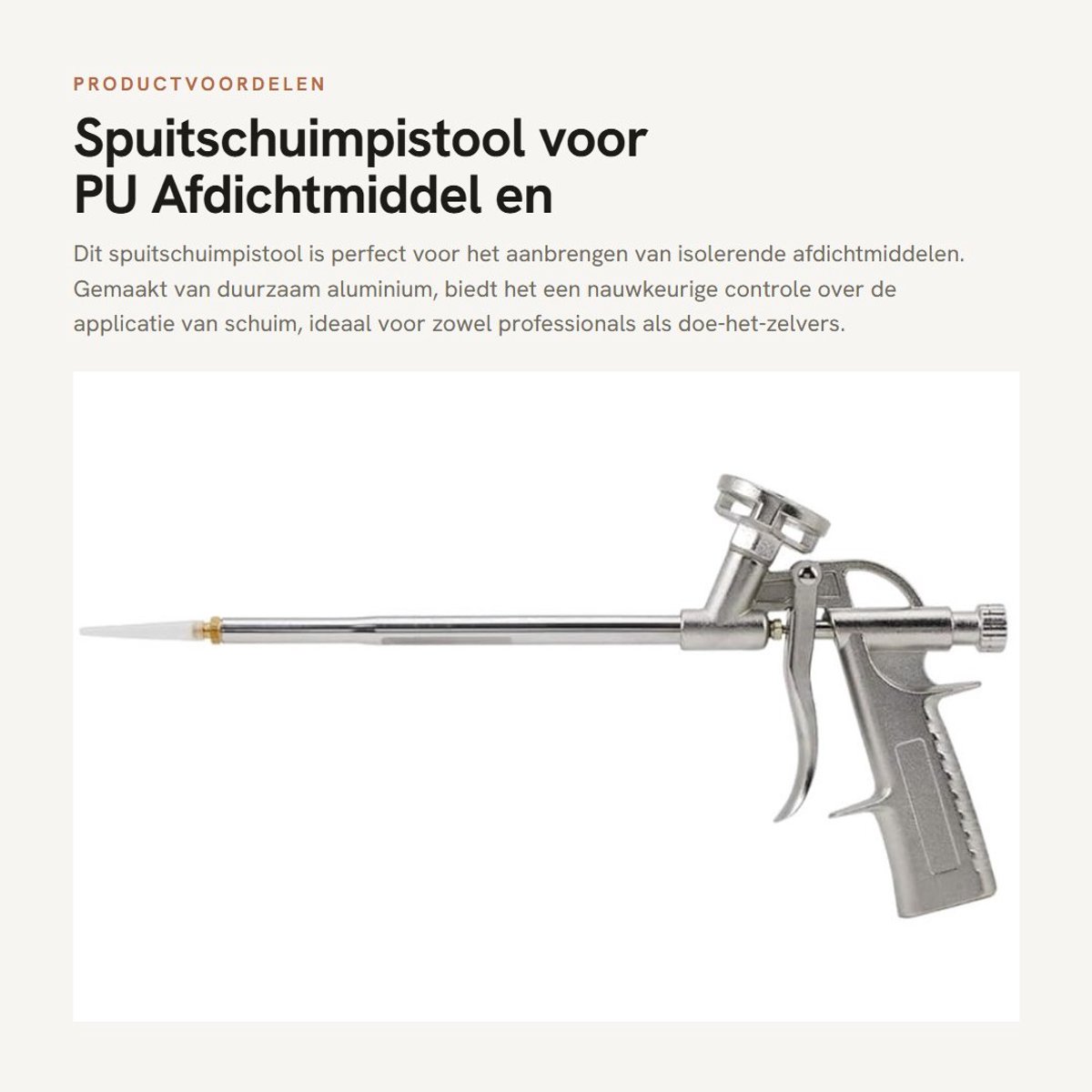 Dailygoods - Spuitschuimpistool voor PU Afdichtmiddel en Isolatie