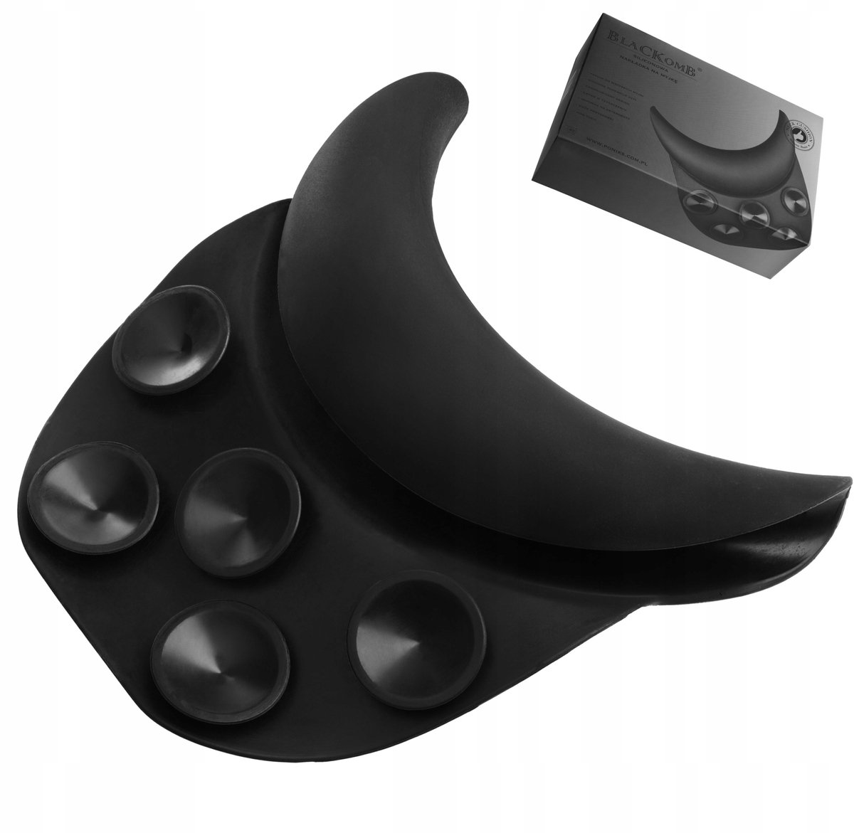 Blackomb Siliconen Opzetstuk voor Kapperswasbak - Zachte Comfort Neksteun - Luxe Zwart