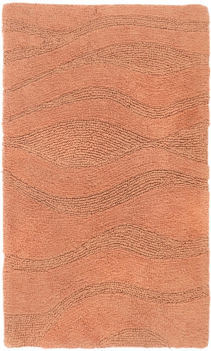 Badmat, Moderne, 50 x 80 cm, Rechthoekig, Laagpolig, Machinewas, Terracotta