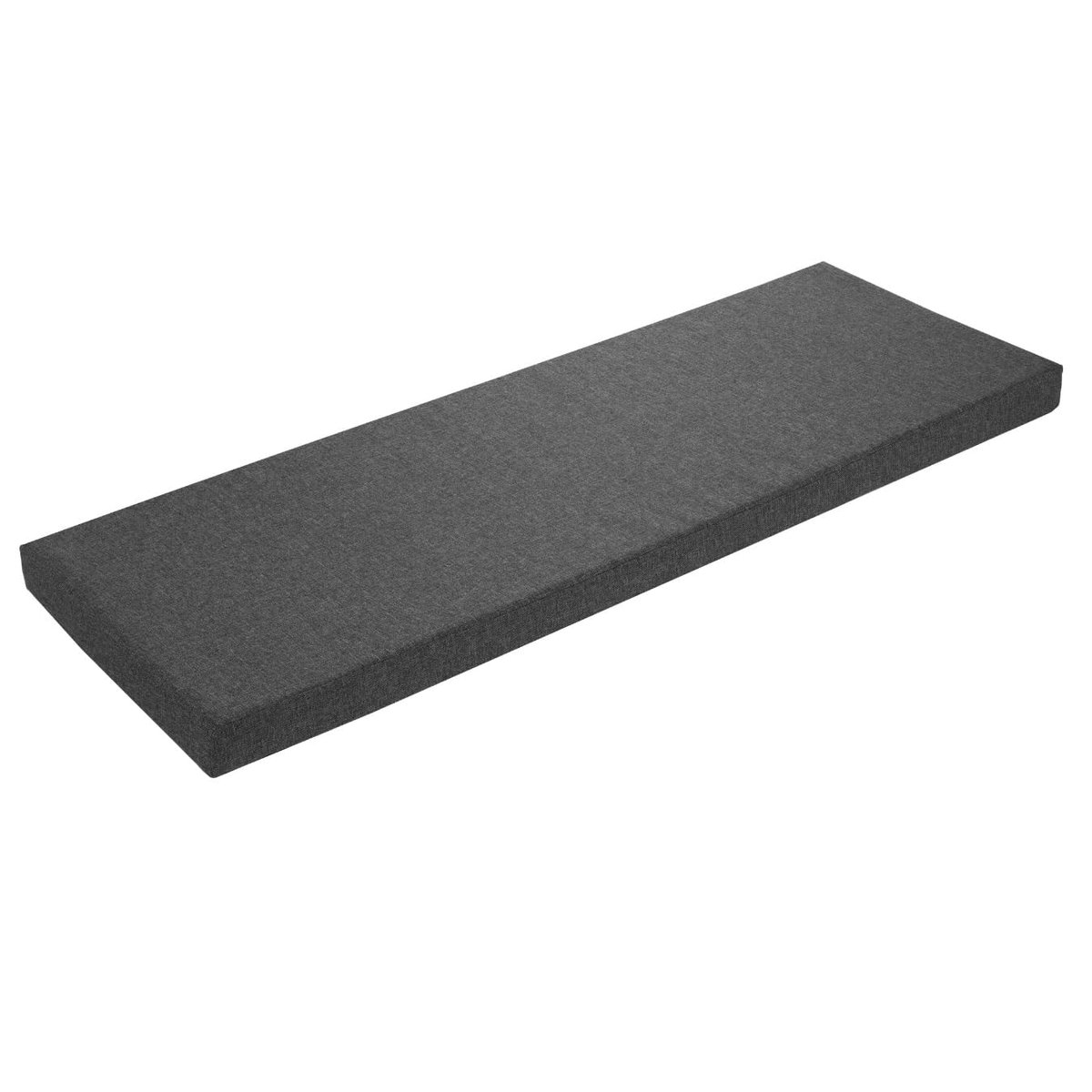 sleepling Bankkussen, Donkergrijs, 110 x 40 cm, Bankkussen, Zitkussen voor Vensterbank, Wasbare Hoes, Antislip Onderkant, Gemaakt in EU