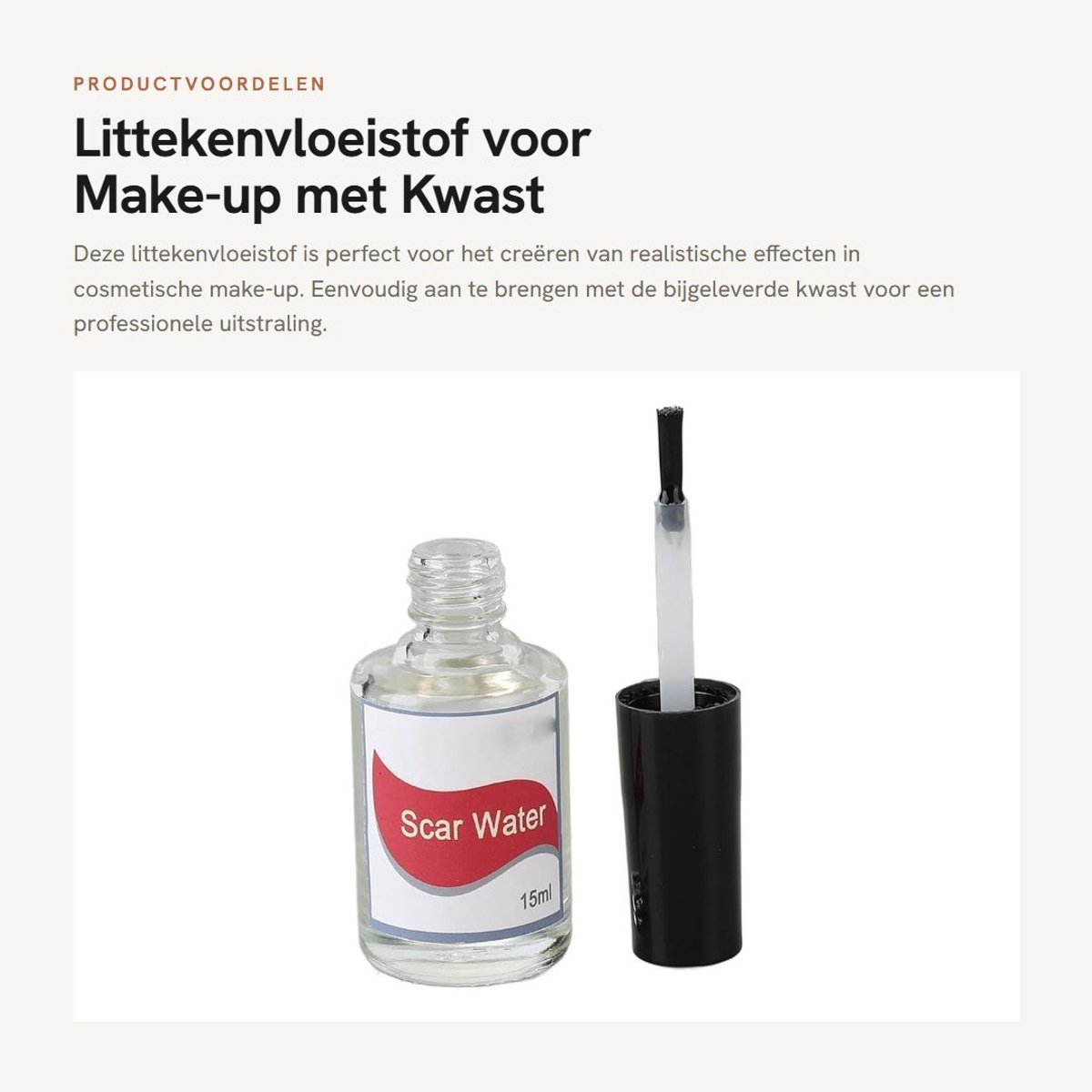 Dailygoods- Collodion Littekenvloeistof - Make-up - Vloeibare Make-up - Speciale Effecten - Professionele Toepassing - Organisch Materiaal
