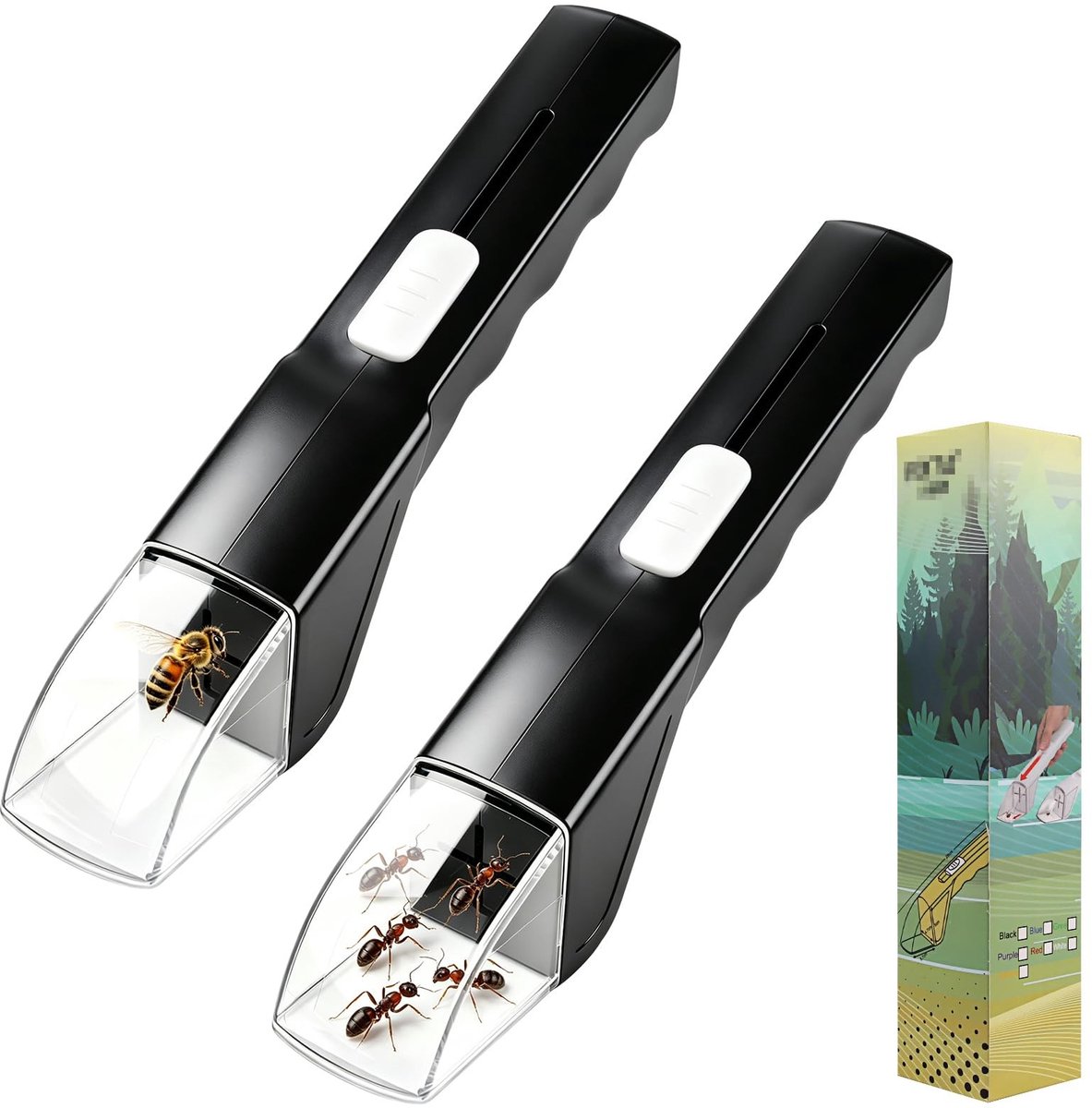 Dailygoods- Insectenval - Spinnenvanger - Insectenvanger - 1 stuk - Diervriendelijk - Effectieve vangst