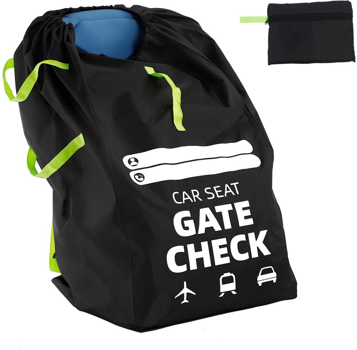 Dailygoods- Transporttas - Duurzaam Oxford-weefsel - Transporttas kinderwagen - Reistas - Scheurbestendig - Robuust en lichtgewicht - Kinderwagenhoes