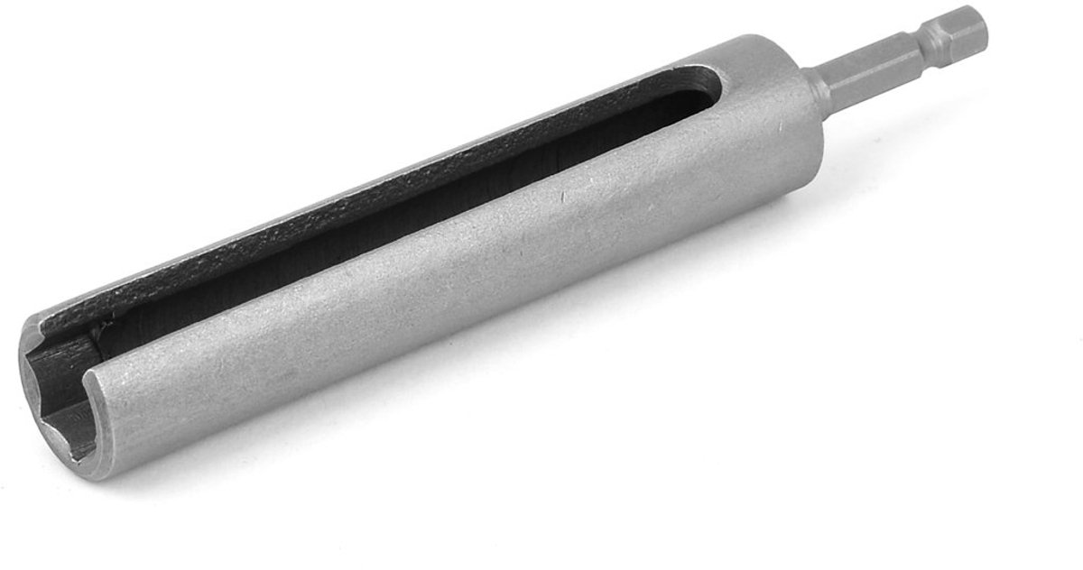 Sourcingmap a16011600ux0942 135 mm lang 13 mm Hex steeksleutel gleuf verlenging driver bit adapter - zilvergrijs