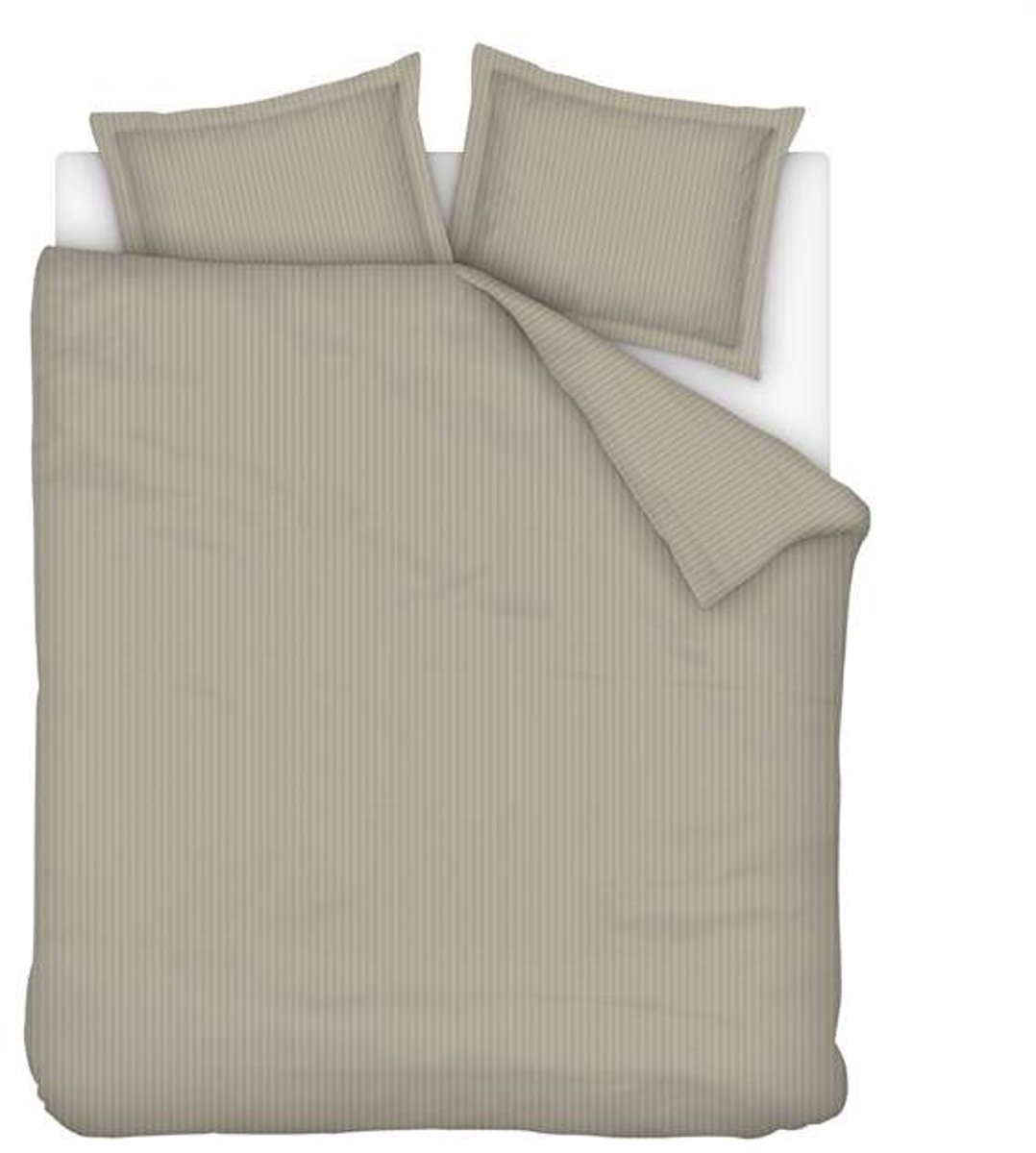 Ivorlyn Kent Dekbedovertrek - Extra breed - 260x200/220 cm - Dark Taupe