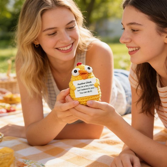 Hug Positieve aardappel, positieve aardappel, kip, moedermaker, eerste schooldag, knuffeldier, grappige kleine verjaardag, Kerstmis, housewarming, cadeaus voor mannen en vrouwen — afbeelding 2