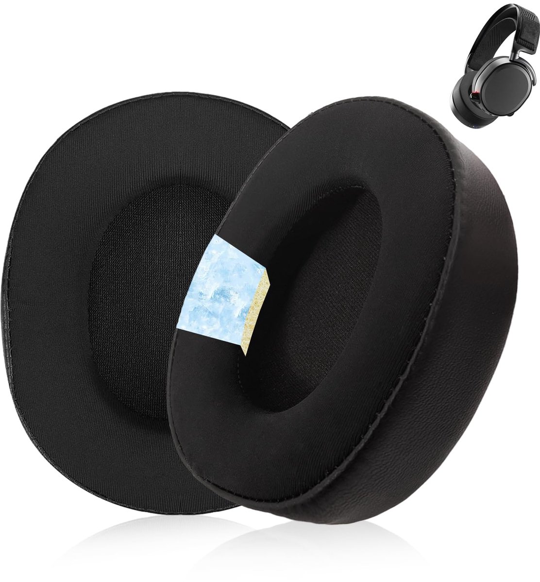 1 paar koelgel oorkussens voor SteelSeries Arctis 7/7+/7P/7P+/7X/7X+/9/9X/Pro/Prime (niet geschikt voor Arctis Nova) koptelefoon, met geluidsisolerend schuim