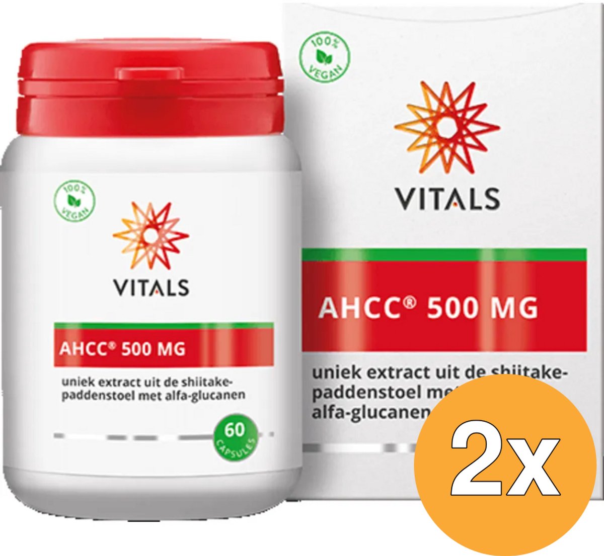 2x Vitals AHCC 500mg (60 capsules)