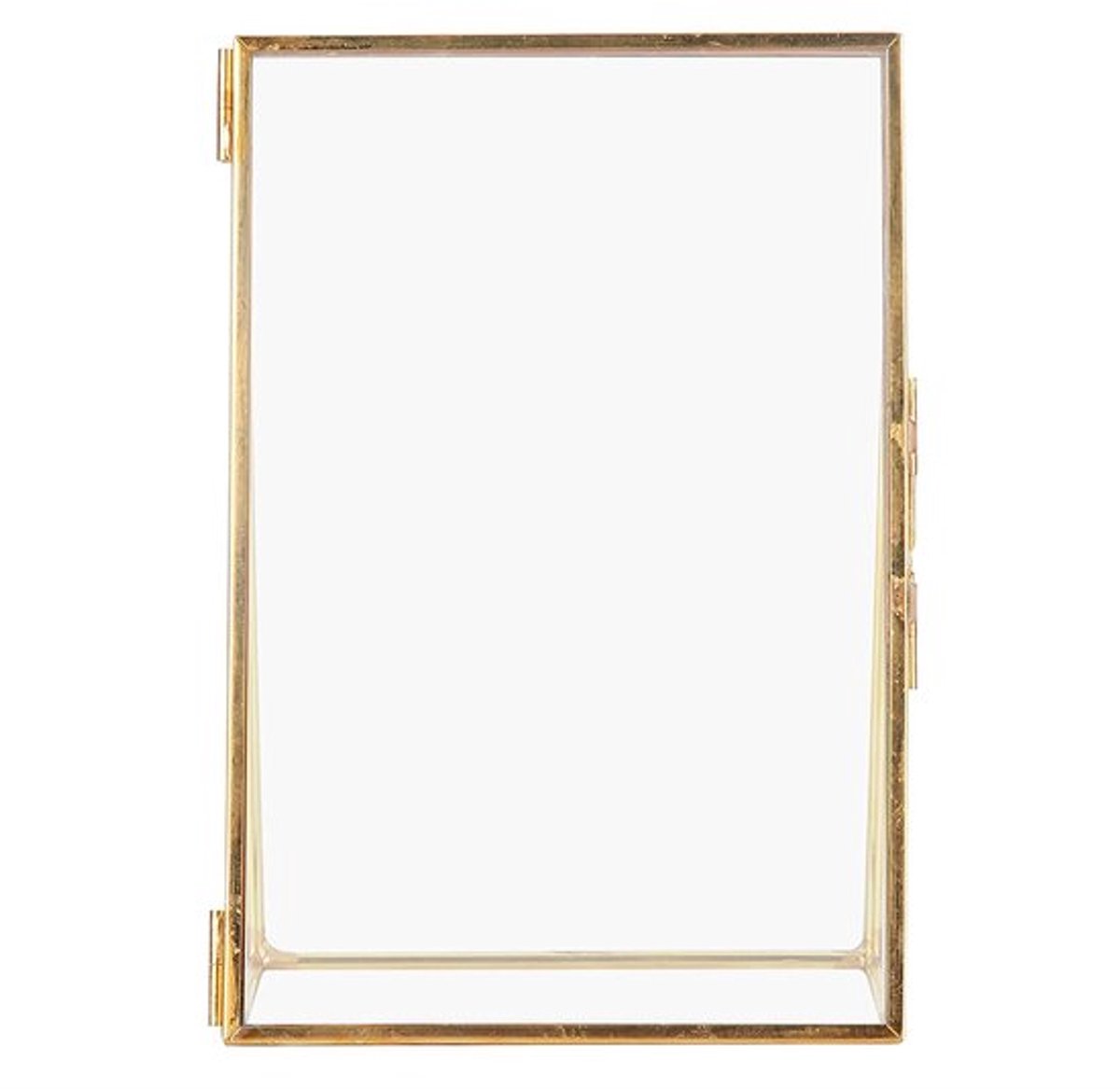 Dailygoods- Fotolijst Goud - Vintage Messing - Metalen Desktop Stand