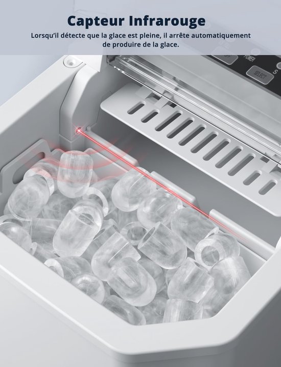 Ijsblokjesmachine - Ijsmachine - Ijsblokjesvorm - Drankkoeler van Merkloos — afbeelding 4