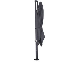 Garden Impressions Hawaii Emperor telescoop zweefparasol 300x400 antraciet – foto 7