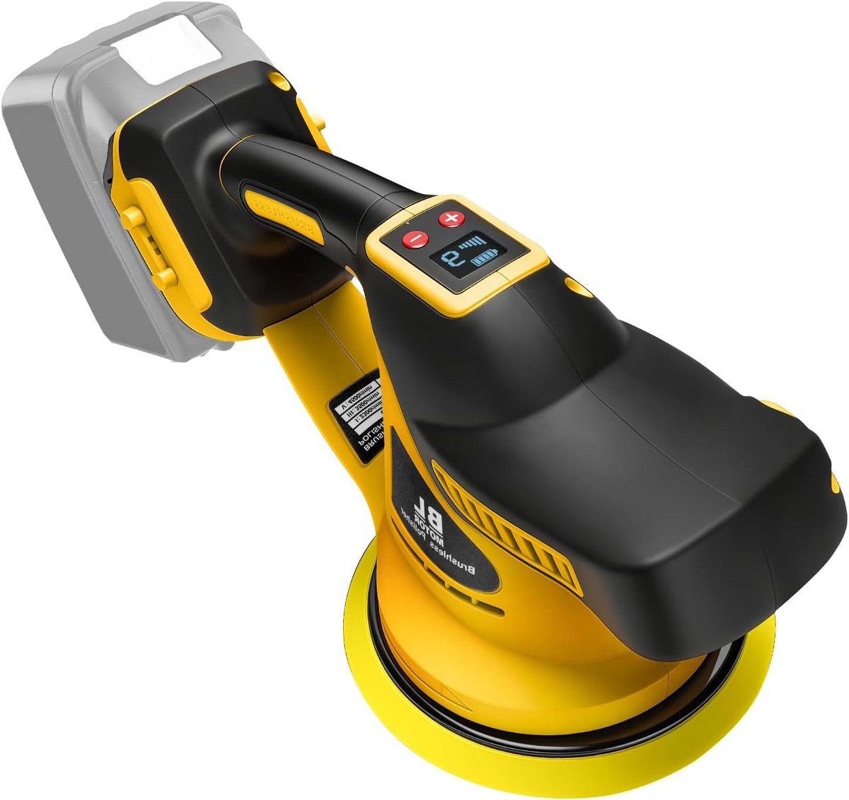 Draadloze Polijstmachine - Auto Polijstset - Auto Polijsten - 6 Variabele Snelheden - 1.5 kg - Zwart