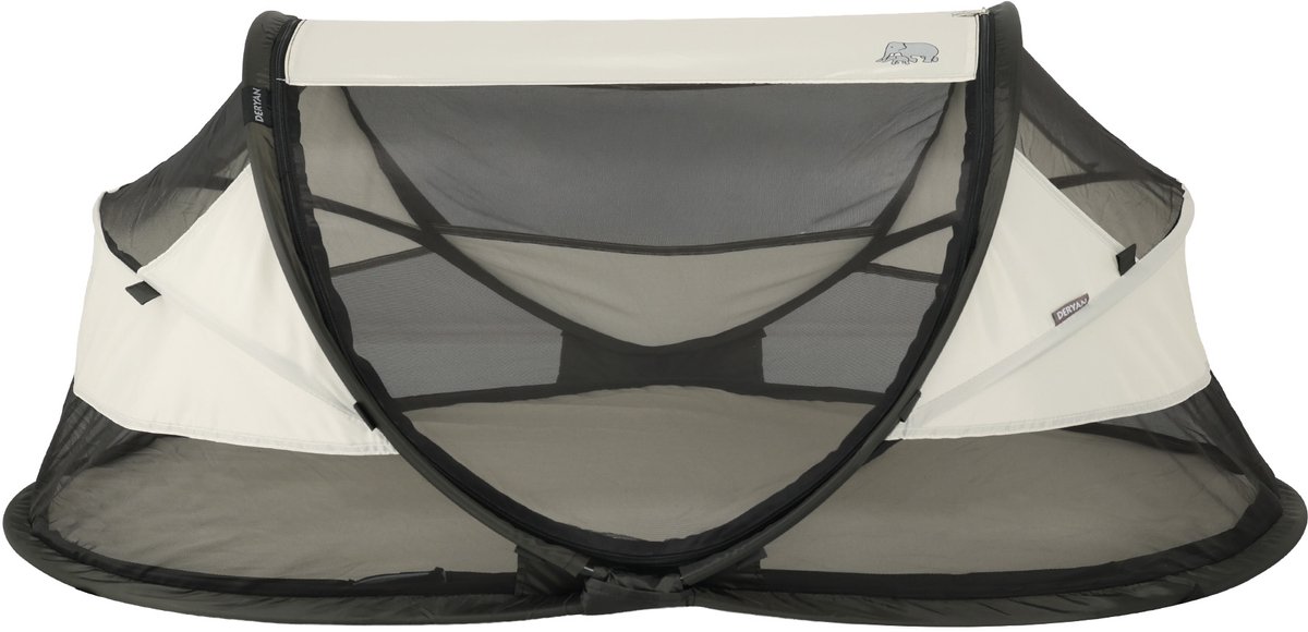 Bol.com Deryan Baby Luxe Campingbedje – Inclusief zelfopblaasbare matras - Cream aanbieding
