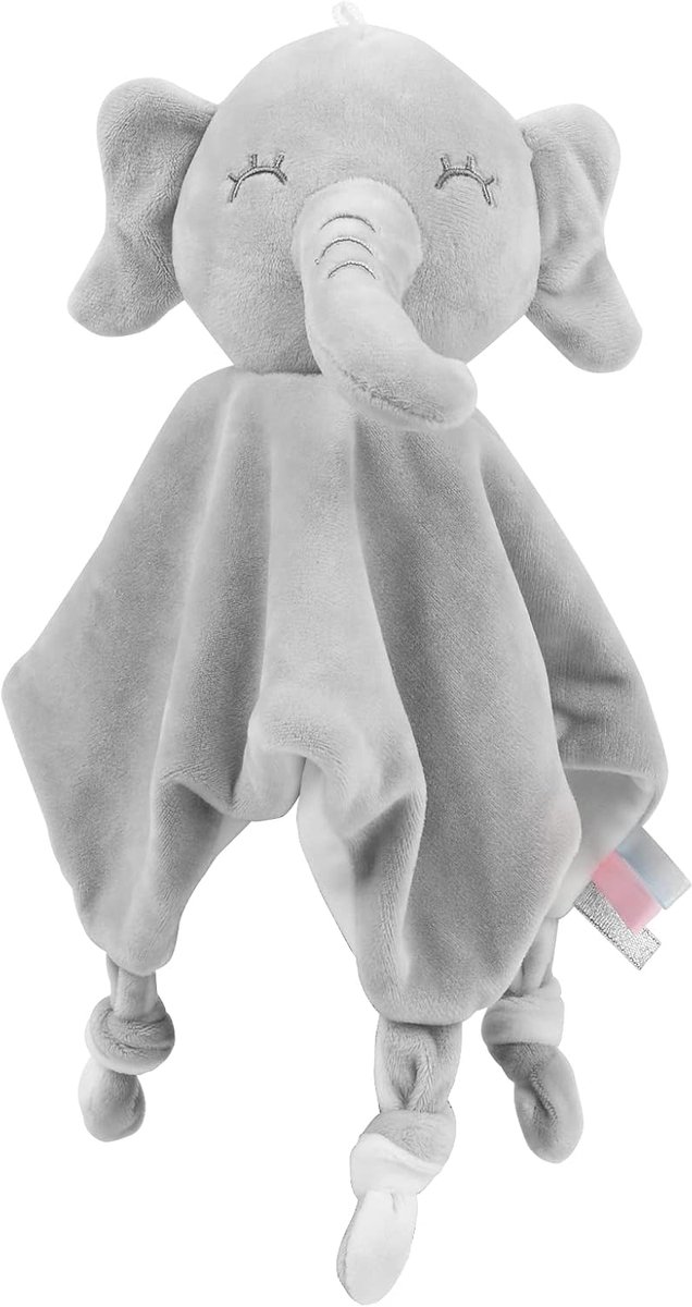 Knuffeldoekje, Zacht en Wasbaar, 27 x 26 cm, Babyknuffeldier, Babydeken Pluche Knuffel voor Baby's & Peuters Babyknuffel, Knuffeldieren