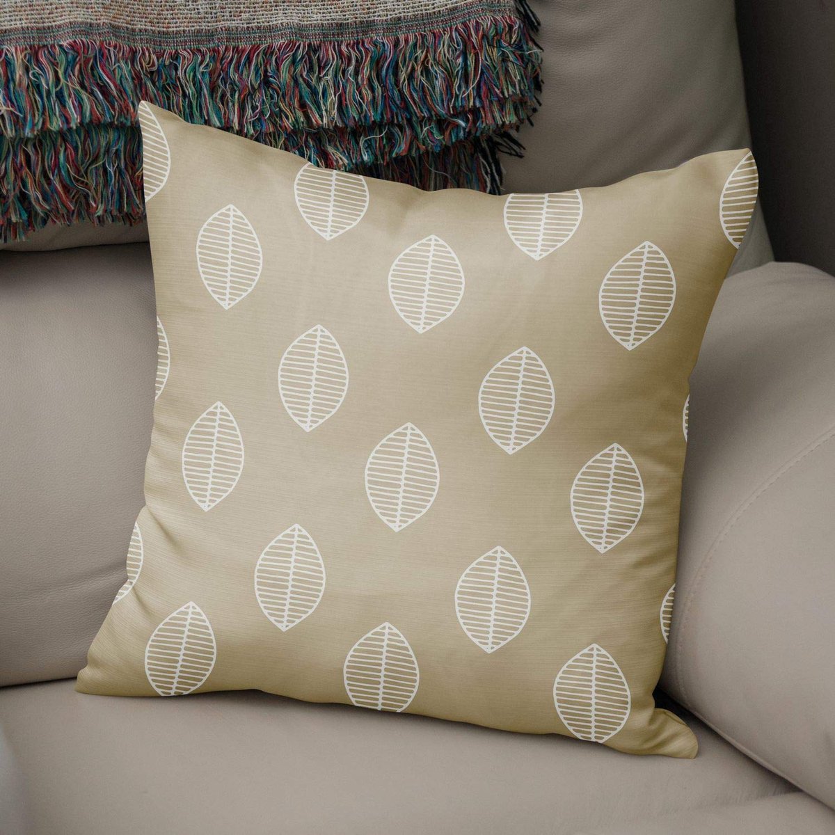 Decoratieve kussenhoes willekeurig patroon, gooien kussenhoezen, home decoratieve kussenslopen voor woonkamer, bank, slaapkamer, grootte: 43x43 cm - ontworpen en vervaardigd in Turkije