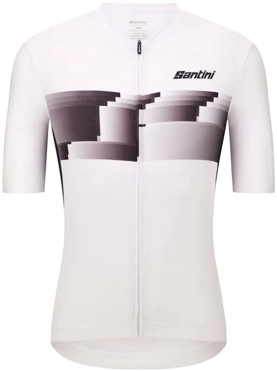 Santini Verve Korte Mouw Wielertrui Wit 3XL Man