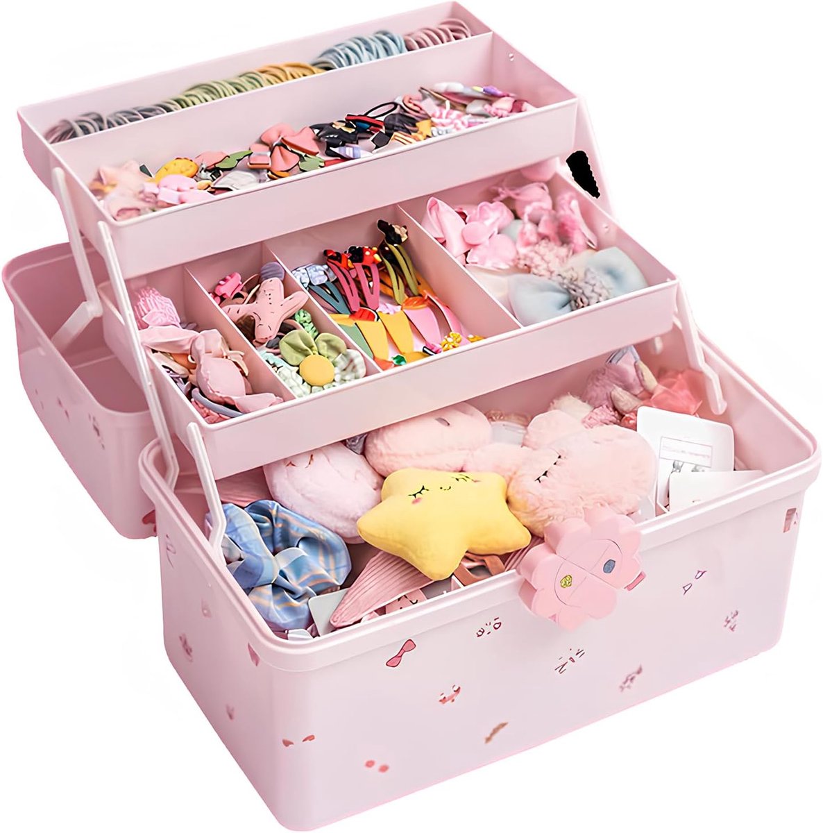 opbergdoos voor haaraccessoires, organizer voor meisjes en kinderen