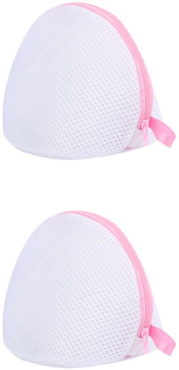Dailygoods- Wasnet Set van 2 - Herbruikbaar - Geschikt voor Beha/Ondergoed - Verborgen Ritssluiting - Hoogwaardige Polyestervezels - Duurzaam - Waszak