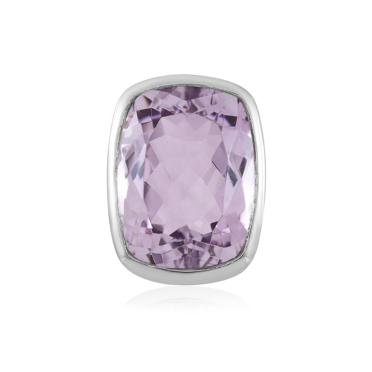 Cavill - Lavendel Amethist Hanger - 925 Sterling Zilver Platina Geplateerd - 10,073 ct Braziliaanse Antiek Geslepen Edelsteen Elegante Sieraden