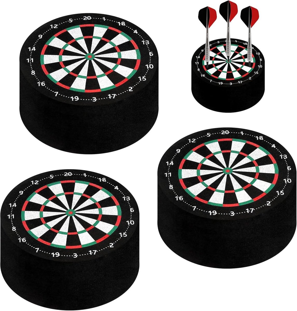 Dartstandaard voor dartbord met 3 darthouders, ideaal voor gezinnen en dartclubs, accessoires voor dartpijlen