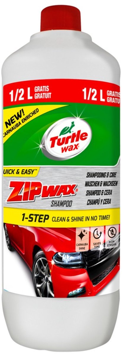 2x Turtle Wax Zip Wax Shampoo 1,5 L