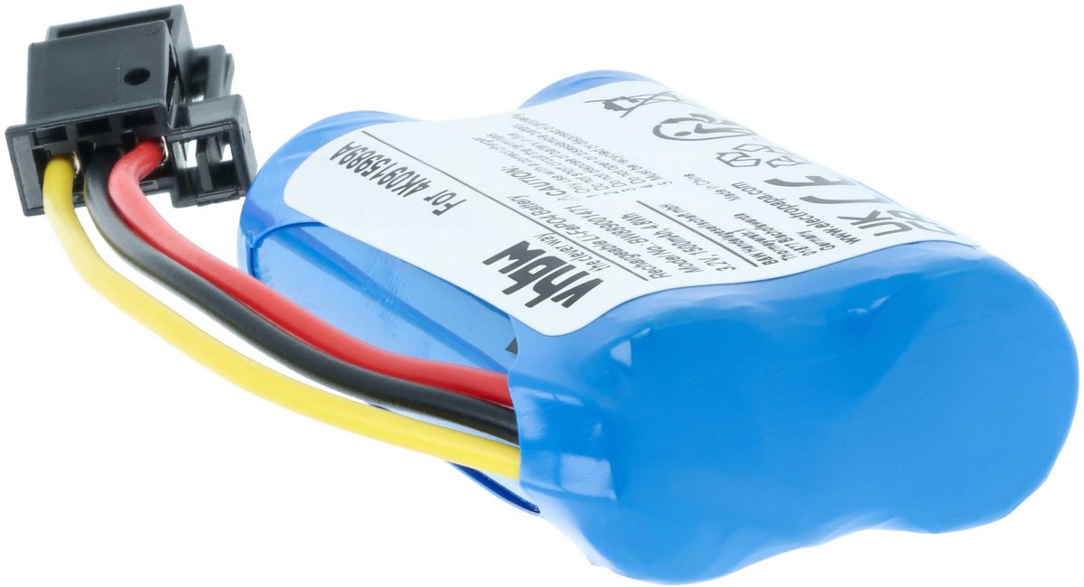 vhbw-vervangingsbatterij voor VW 9A7915989A, 4M0 907 486, 4K0915989A, A2C01600000 voor noodoproepzender (1500 mAh, 3,2 V, LiFePO4)