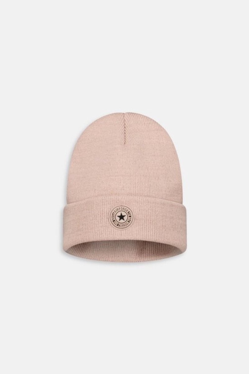 Bonnet Tone To Tone Badge Muts Dusty Mauve One Size