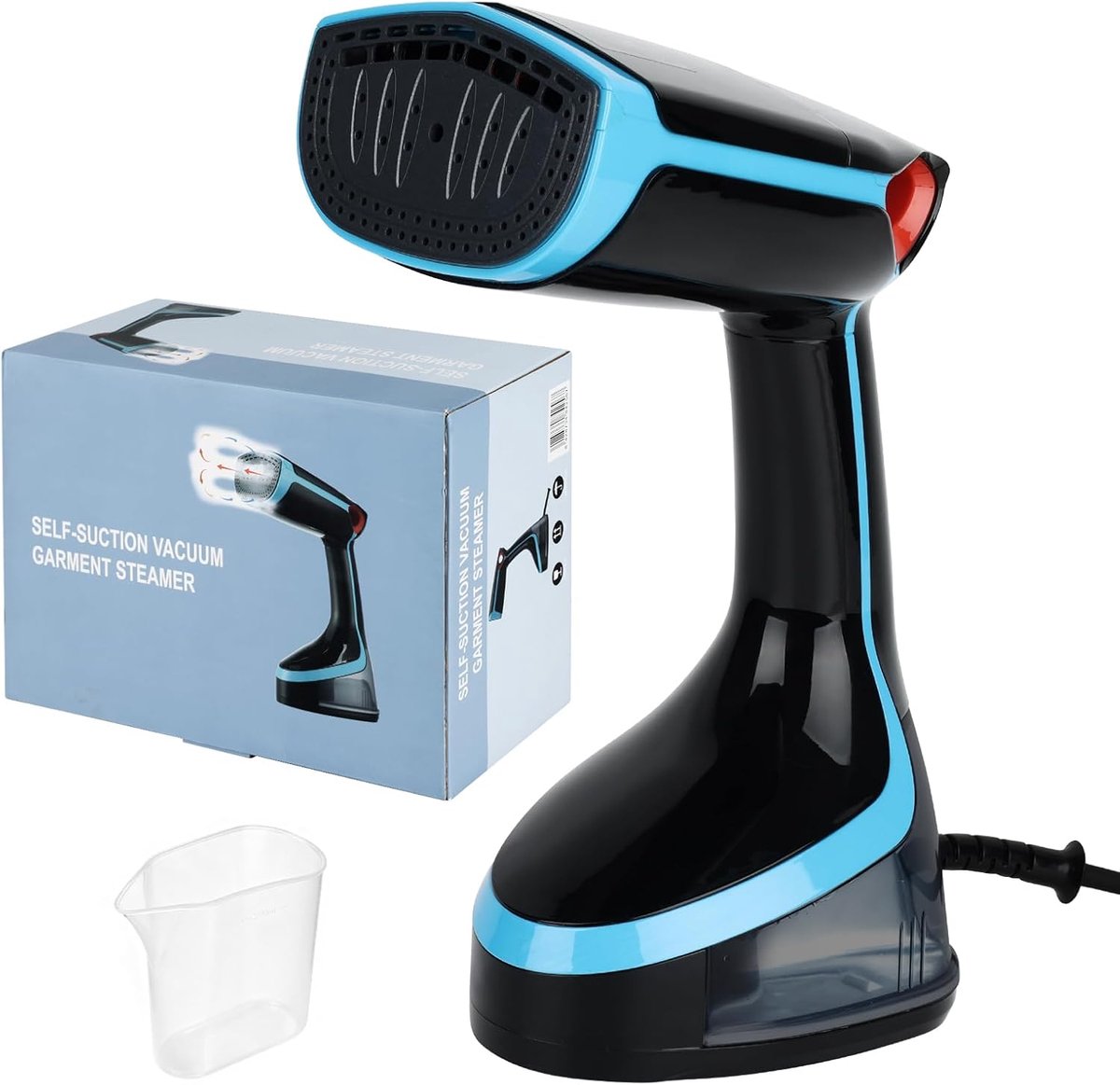 SnelShoppen - Kledingstomer Handstomer 1400W, Draagbaar Stoomstrijkijzer met 350ml Watertank, 4500Pa Zuigfunctie, Mini Stoomstrijker voor Reizen en Th