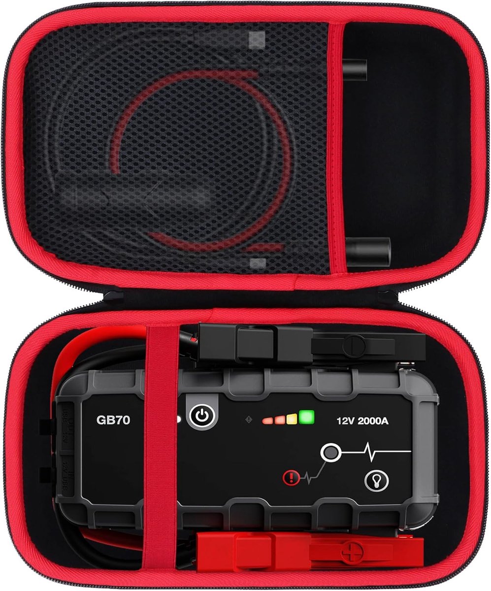 Thijox - Harde Draagtas voor Lithium Auto Jump Starter, Compatibel met Boost HD GB70 en Boost X GBX75, Stijlvol en Duurzaam, Ideaal voor Auto, Camping