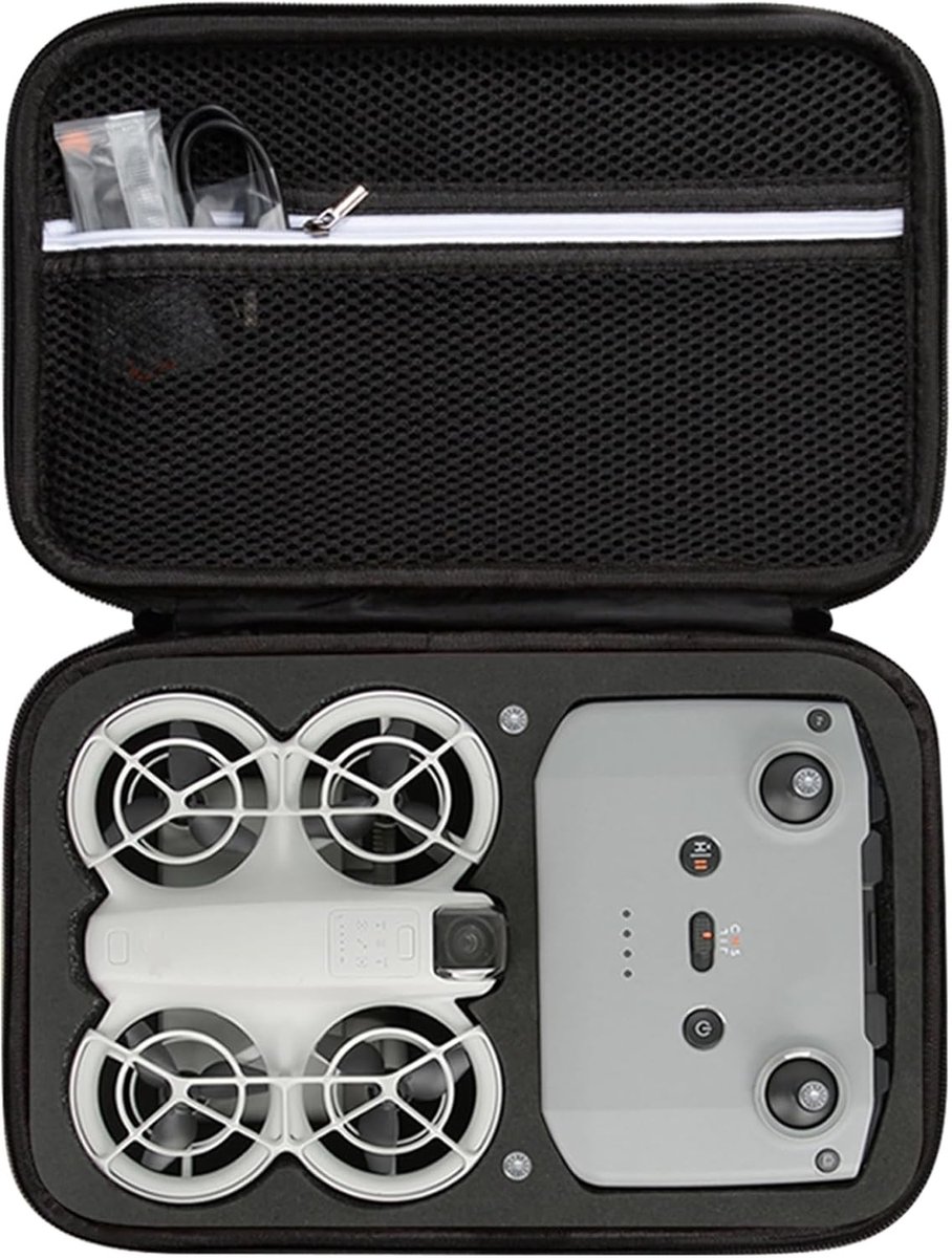 Harde nylon koffer voor DJI NEO en Fly More Combo - Bescherming, draagbaarheid en duurzaamheid 29,5 x 21,5 x 10 cm zwart
