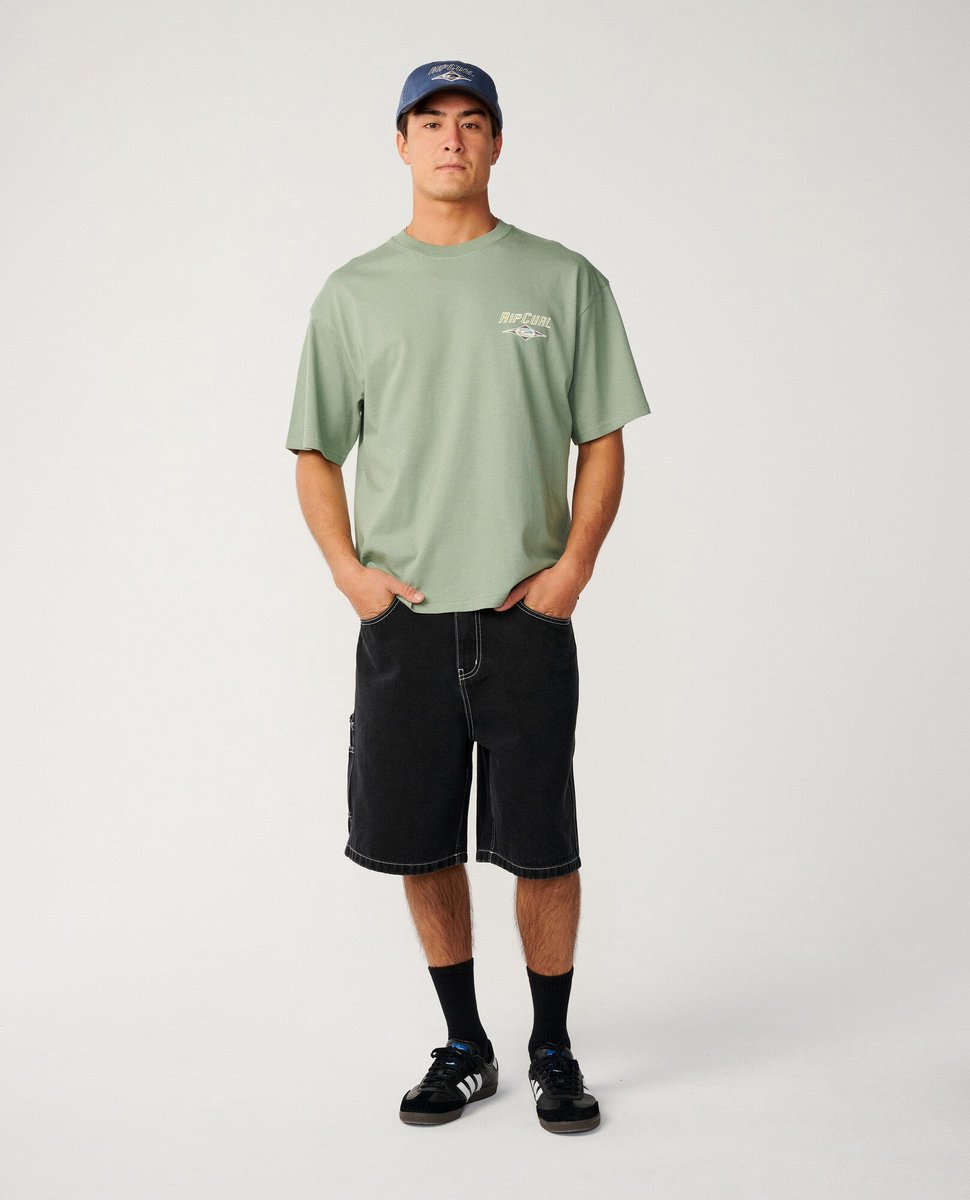 Rip Curl Heritage Icon Tee Sage Groen