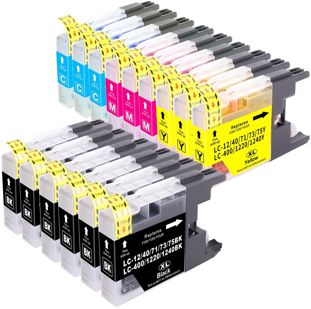 Dailygoods - Compatibele Inktcartridges voor Brother Printers - LC-1240XL, LC-1280XL, LC-1220XL