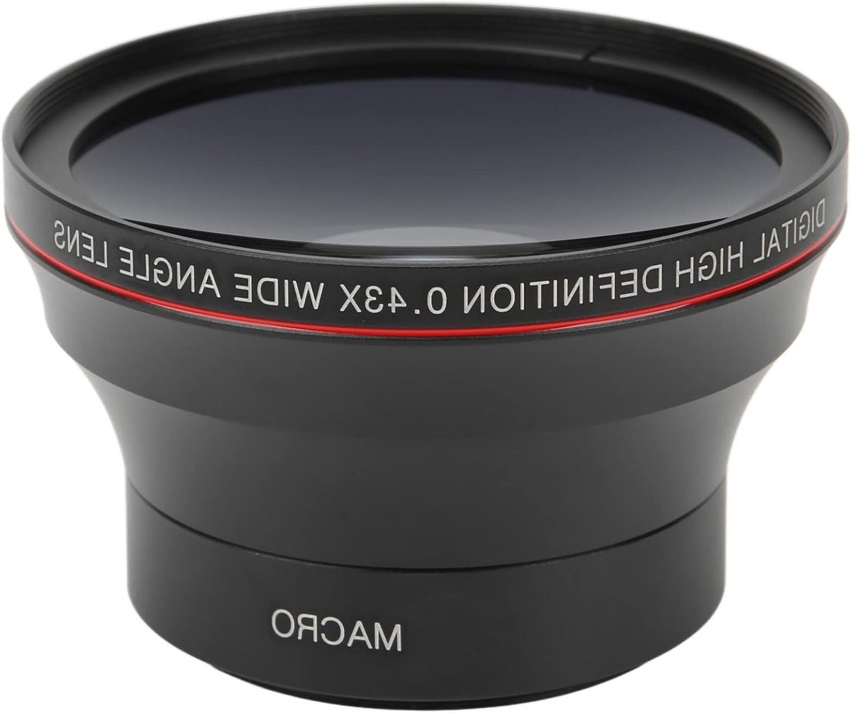 Professionele 55mm 0.43X Groothoeklens van HD Optisch Glas met Afneembare Macro Lens voor Portret- en Landschapsfotografie, Ideaal voor Creatieve Beelden en Scherpe Details