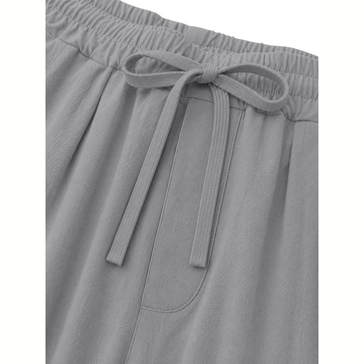 Currero Linnen Broek Heren - Zomerbroek - Volwassenen - Lange Broek - Pantalon - Strandbroek - Zomer - Ibiza Stijl - Grijs XXL
