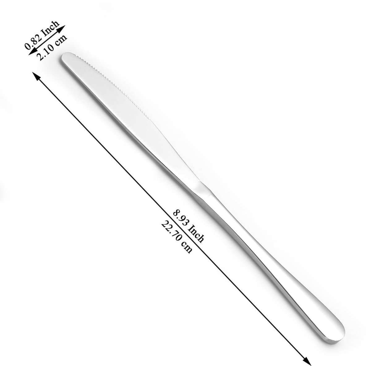 Dailygoods - 12-delige Tafelmes Set - Roestvrijstalen Bestekset voor Diner en Steak