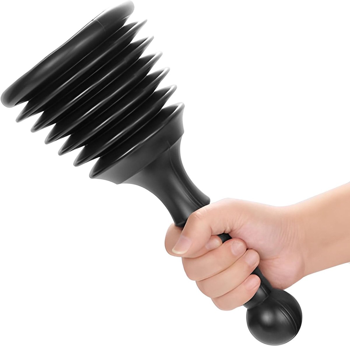 Toiletplunjer - Wastafelzuiger - Verstoppingen Verhelpen - Flexibele Balgen - 30 cm - Zwart