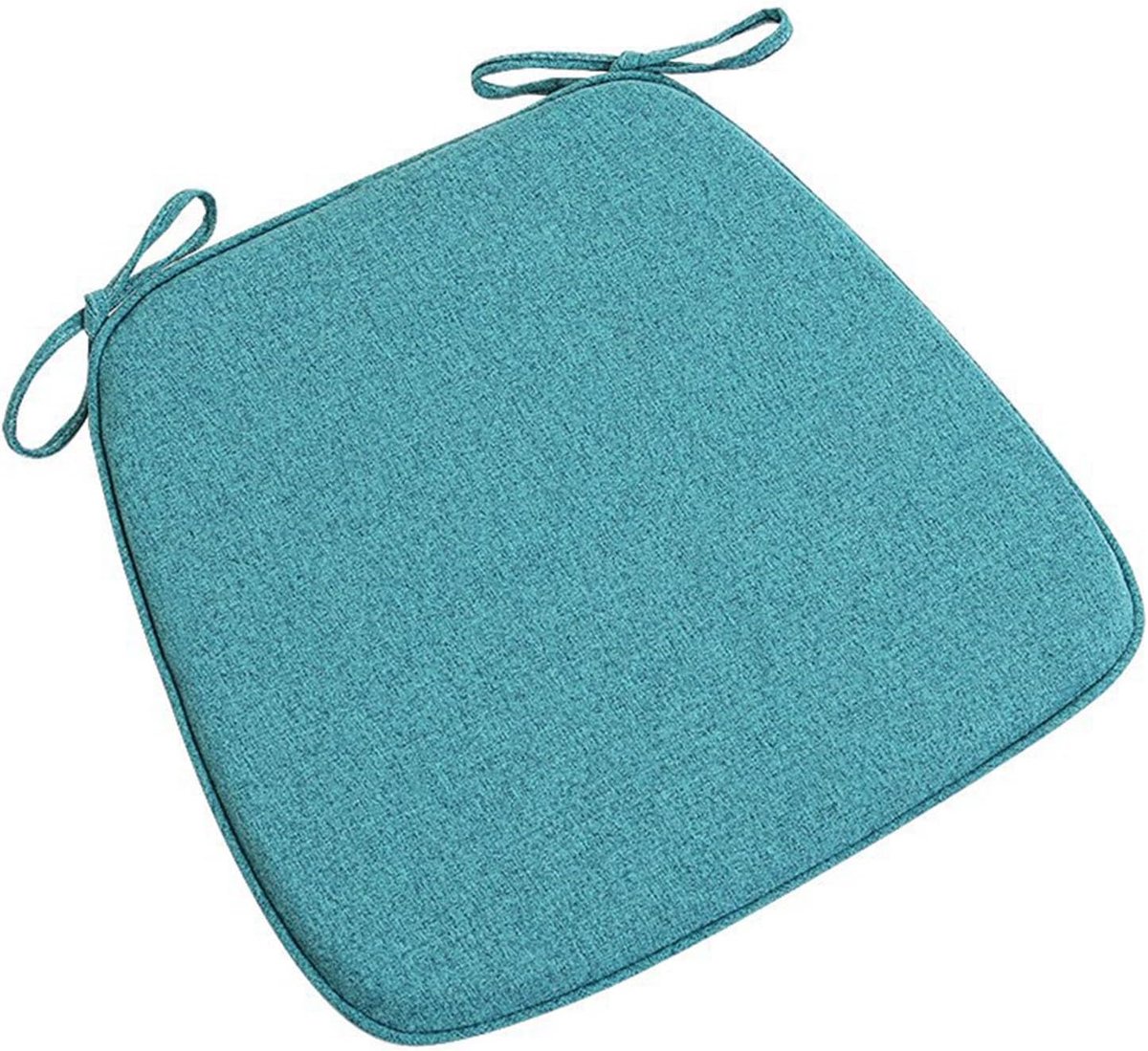 Zitkussens - Stoelkussens - Comfortabel Zitten - Antislip en Banden - 45x42x3cm - Merel Blauw