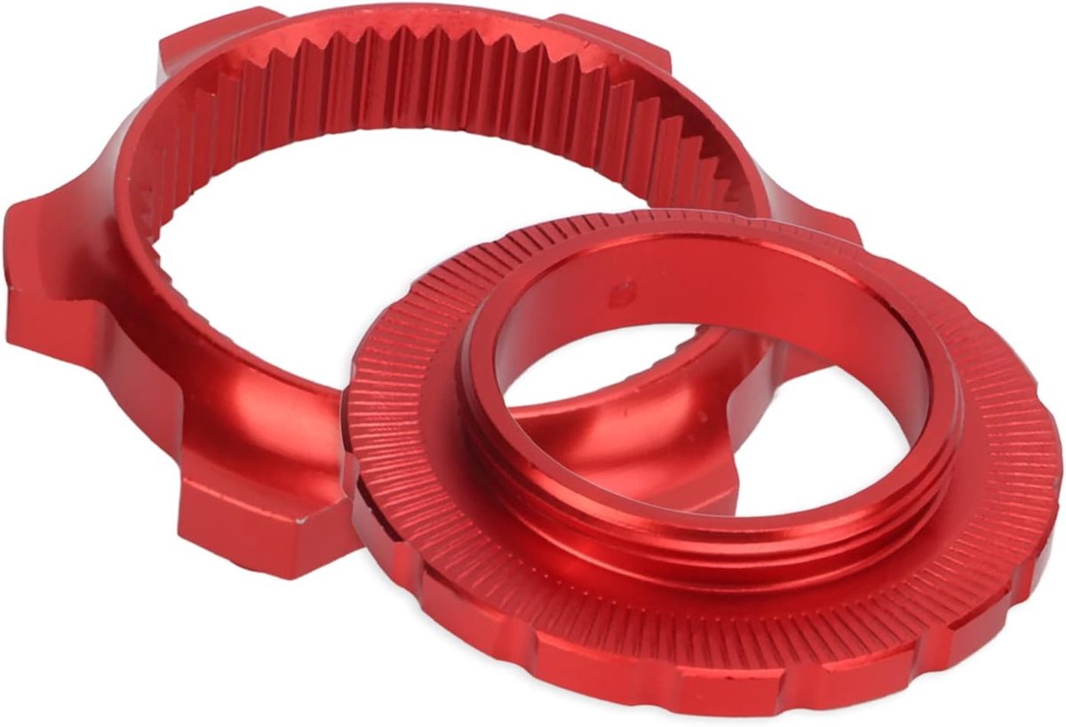 Fiets Adapter - Rotor Conversie - Schijfrem Upgrade - Aluminiumlegering - 13 x 8 x 1 cm - Rood
