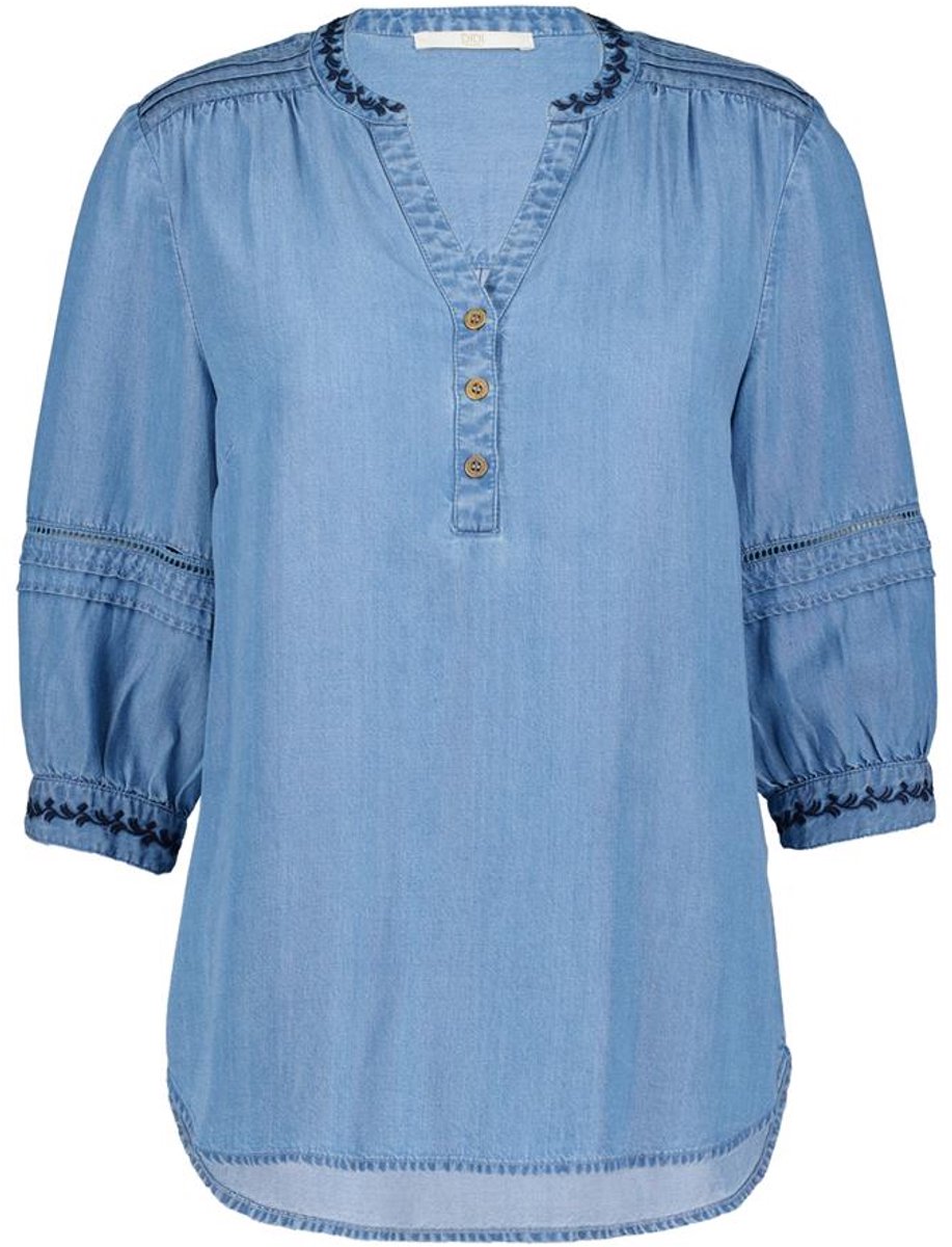 DIDI Dames Blouse Hope Denim mid blue maat 38
