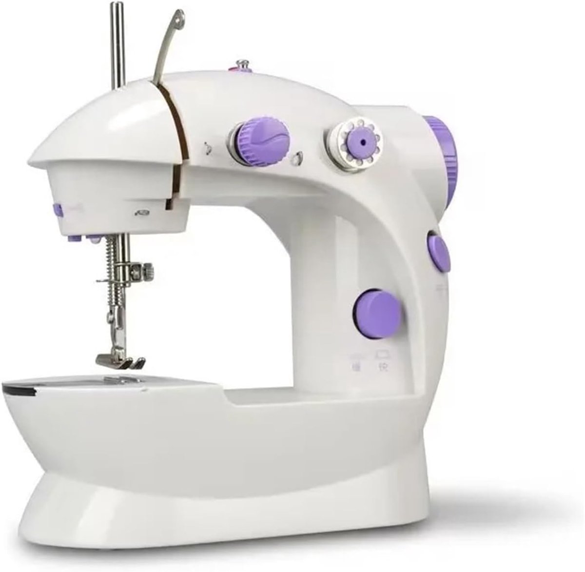 Mini Naaimachine - Draagbare Naaier - Kleine Reparaties - Met Voetpedaal - 10x10x10 mm - One Color