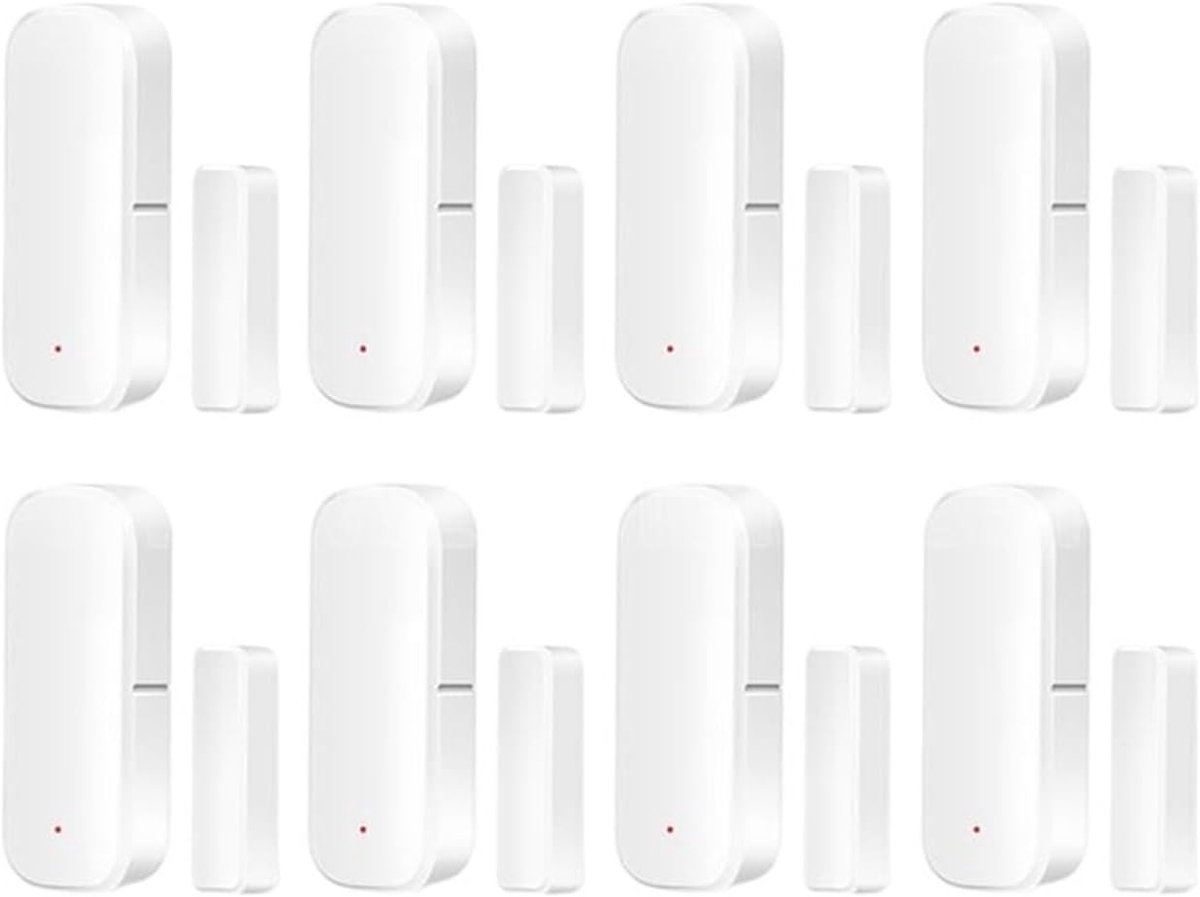 Deur Raam Sensor - Slimme Detector - Huis Beveiliging - Draadloze Meldingen - 8 Stuks - Wit
