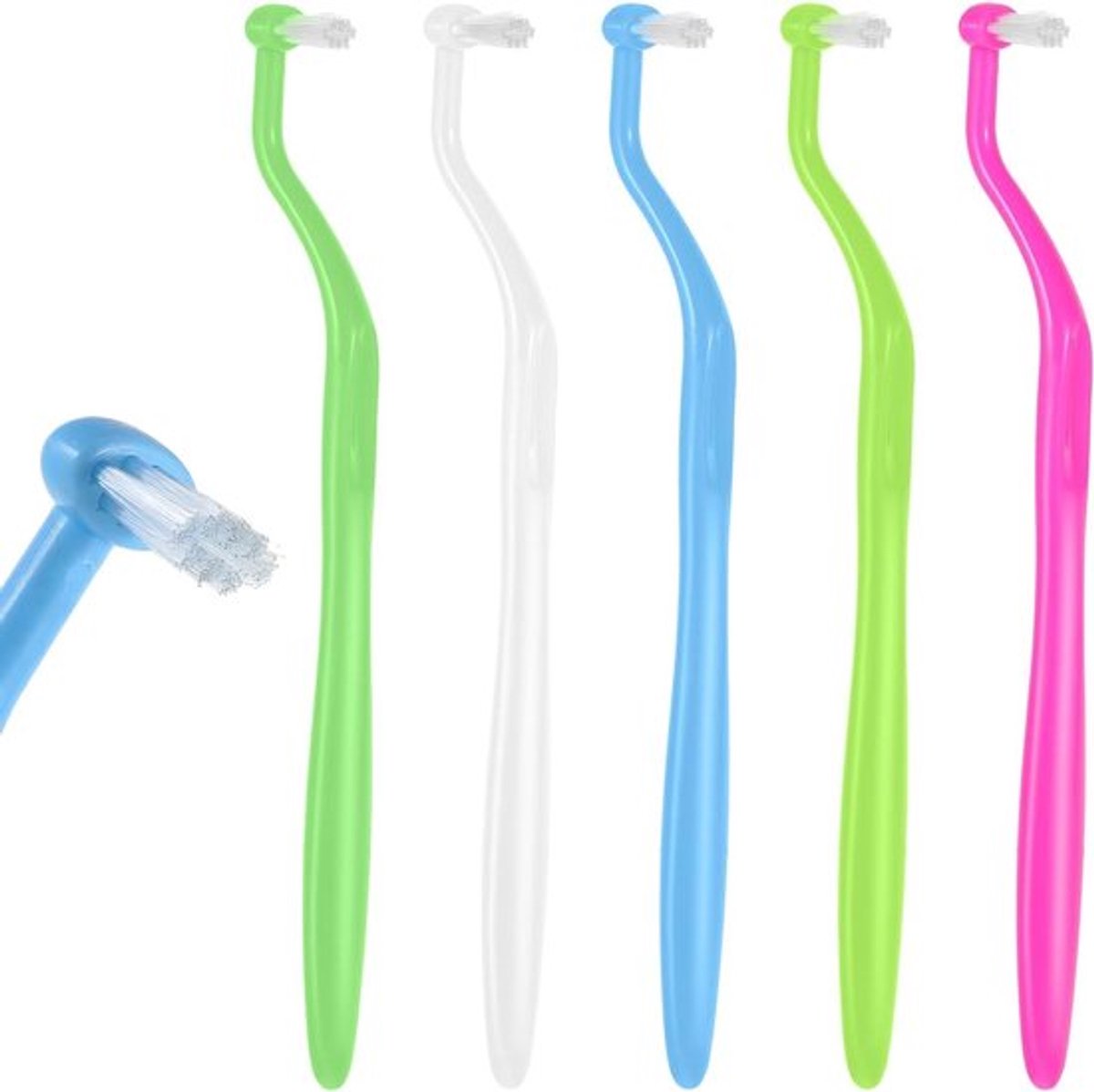 Orthodontische beugelborstel Inovra Plus, set van 5 stuks